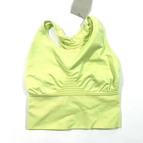 New Sweaty Betty Stamina Longline Workout Bra Green - Picture 1 of 4